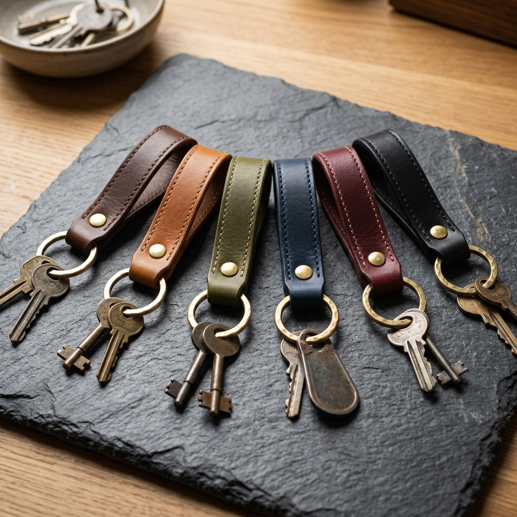 Leather Keychains (6 Qty.)